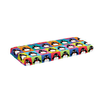 Cute Colorful Penguin Pattern Print Piano Keyboard Cover