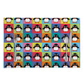 Cute Colorful Penguin Pattern Print Placemat