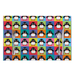 Cute Colorful Penguin Pattern Print Placemat