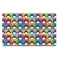 Cute Colorful Penguin Pattern Print Polyester Doormat