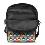 Cute Colorful Penguin Pattern Print Rectangular Crossbody Bag