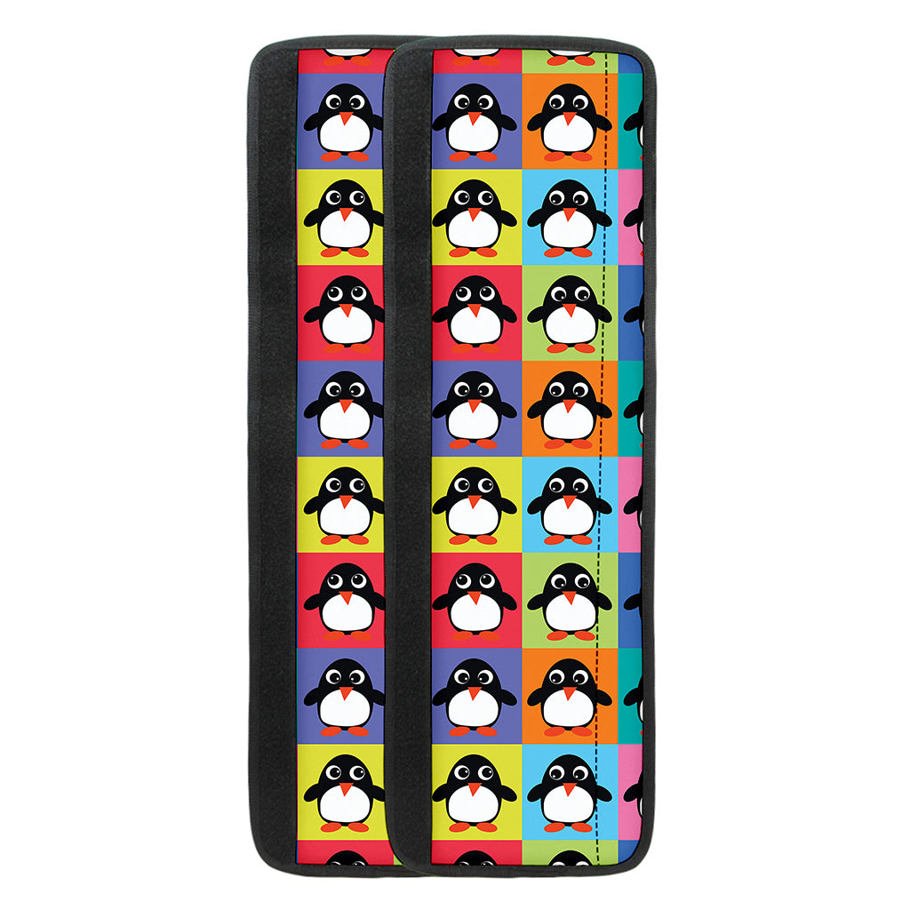 Cute Colorful Penguin Pattern Print Refrigerator Handle Covers