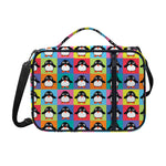 Cute Colorful Penguin Pattern Print Shoulder Strap Bible Bag