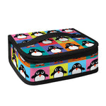 Cute Colorful Penguin Pattern Print Small Lunch Bag
