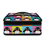 Cute Colorful Penguin Pattern Print Small Lunch Bag