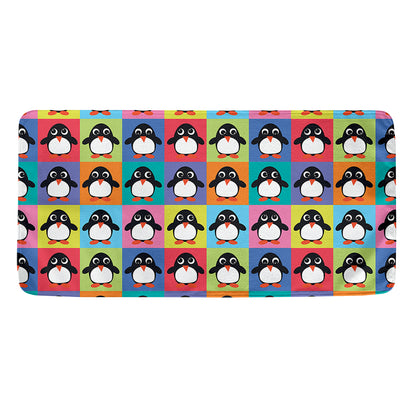 Cute Colorful Penguin Pattern Print Towel