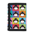Cute Colorful Penguin Pattern Print Trifold Wallet