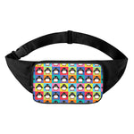 Cute Colorful Penguin Pattern Print Waist Bag