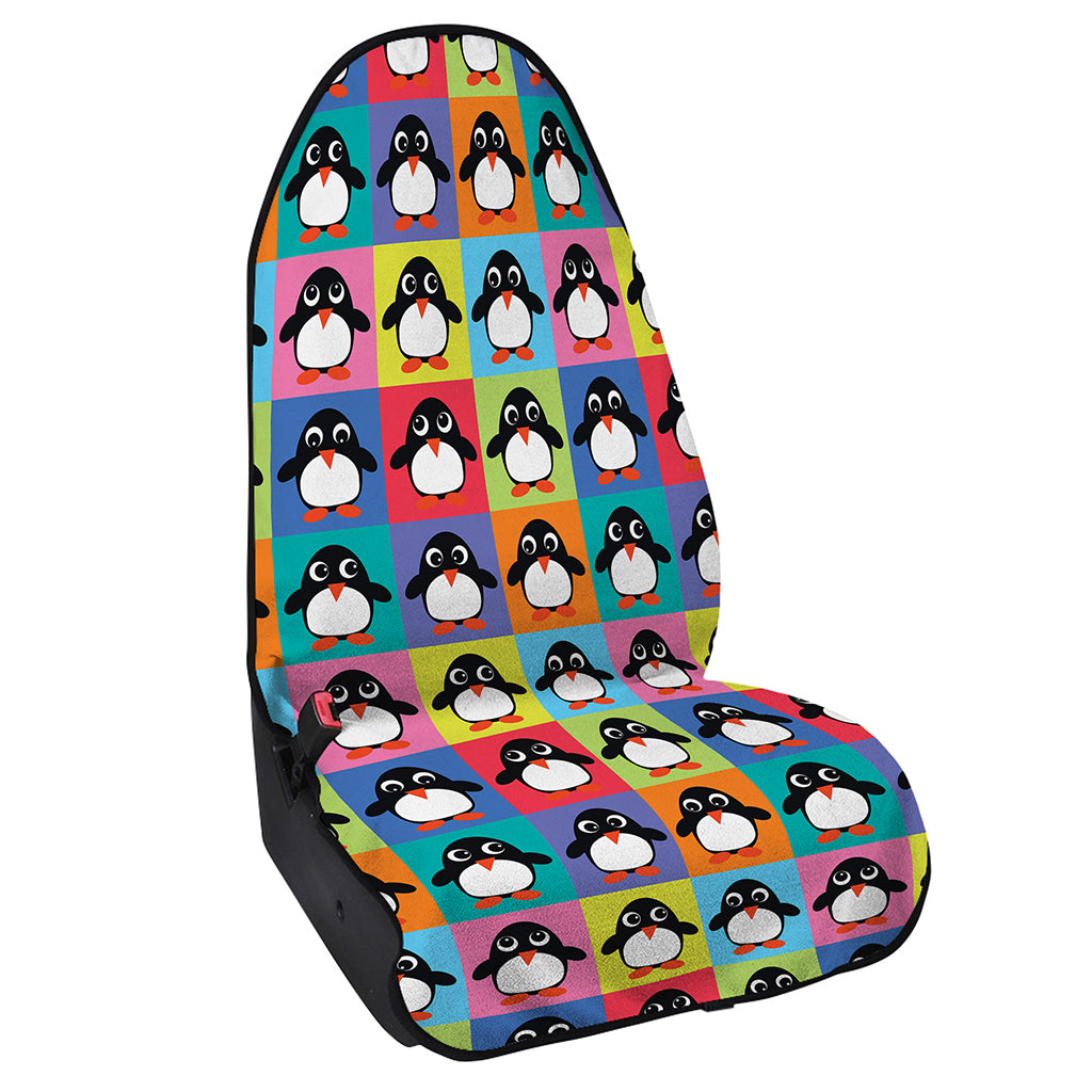 Cute Colorful Penguin Pattern Print Waterproof Car Seat Cover