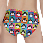 Cute Colorful Penguin Pattern Print Women's Panties