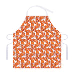 Cute Corgi Pattern Print Adjustable Apron