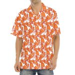 Cute Corgi Pattern Print Aloha Shirt