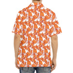 Cute Corgi Pattern Print Aloha Shirt
