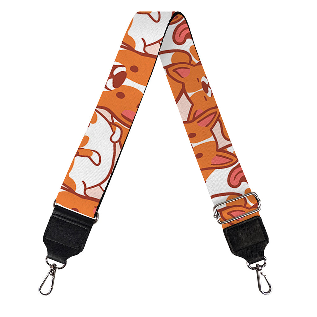 Cute Corgi Pattern Print Bag Strap
