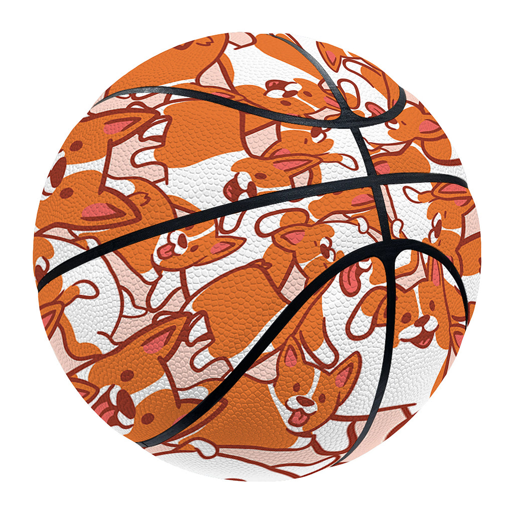 Cute Corgi Pattern Print Basketball