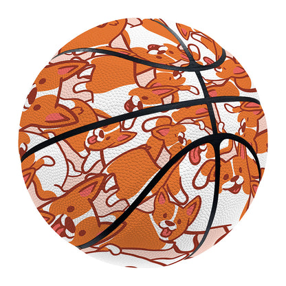 Cute Corgi Pattern Print Basketball