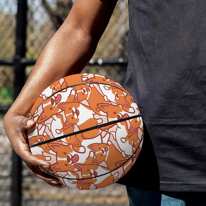 Cute Corgi Pattern Print Basketball