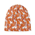 Cute Corgi Pattern Print Beanie