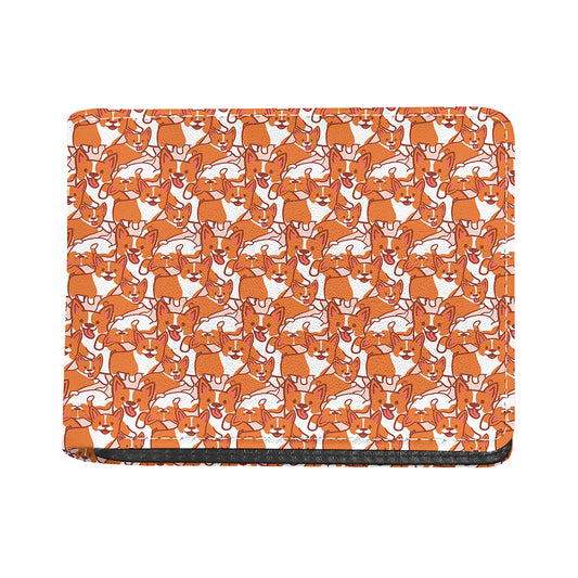 Cute Corgi Pattern Print Bifold Wallet