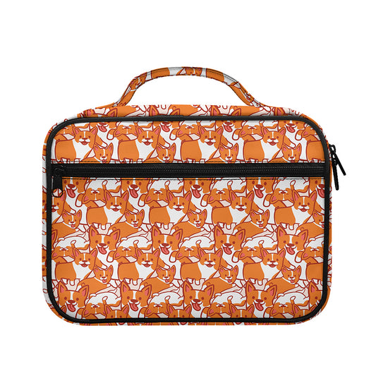 Cute Corgi Pattern Print Briefcase Bible Bag