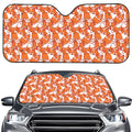 Cute Corgi Pattern Print Car Windshield Sun Shade
