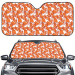 Cute Corgi Pattern Print Car Windshield Sun Shade