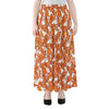 Cute Corgi Pattern Print Chiffon Maxi Skirt