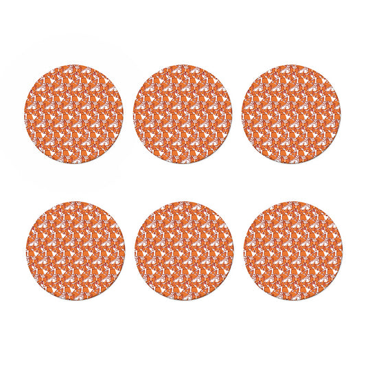 Cute Corgi Pattern Print Coaster Set