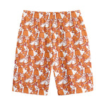 Cute Corgi Pattern Print Cotton Shorts