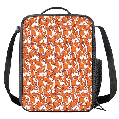 Cute Corgi Pattern Print Crossbody Lunch Bag