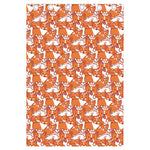 Cute Corgi Pattern Print Curtain