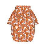 Cute Corgi Pattern Print Dog Zip Up Hoodie