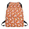 Cute Corgi Pattern Print Drawstring Backpack