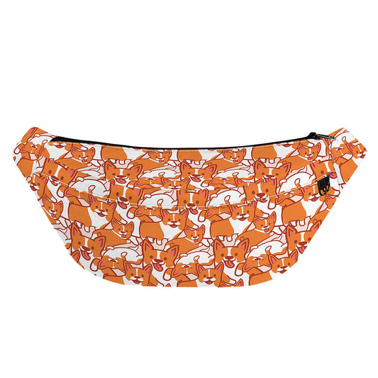 Cute Corgi Pattern Print Fanny Pack