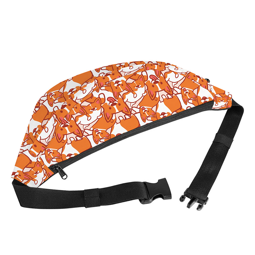 Cute Corgi Pattern Print Fanny Pack