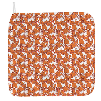 Cute Corgi Pattern Print Hand Towel
