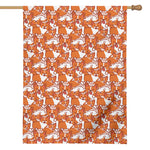 Cute Corgi Pattern Print House Flag