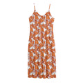 Cute Corgi Pattern Print Jersey Midi Cami Dress
