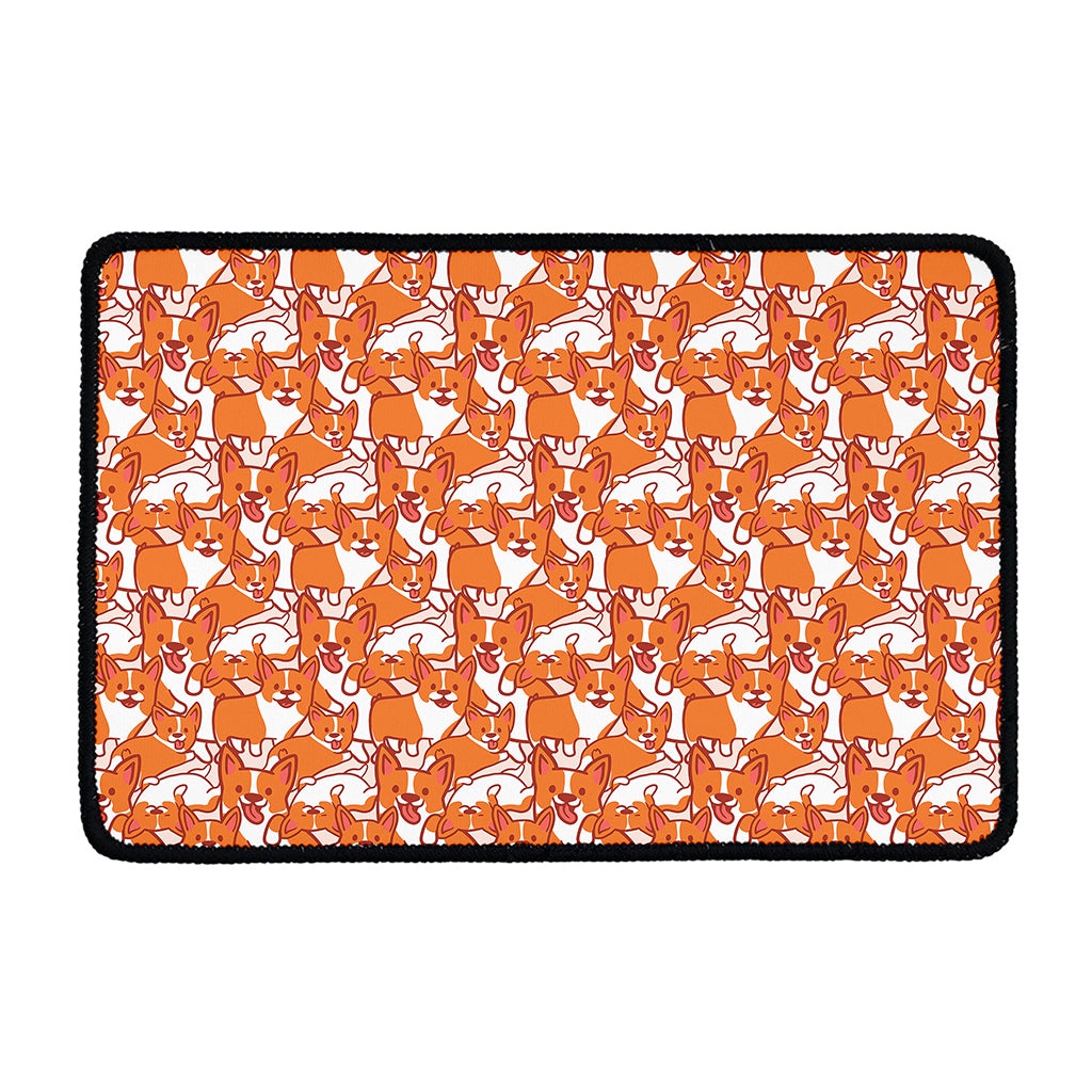 Cute Corgi Pattern Print Kitchen Mat