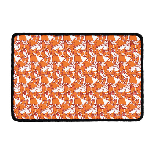 Cute Corgi Pattern Print Kitchen Mat