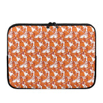 Cute Corgi Pattern Print Laptop Sleeve