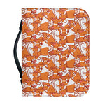 Cute Corgi Pattern Print Leather Bible Cover