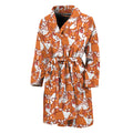 Cute Corgi Pattern Print Men's Bathrobe