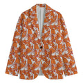 Cute Corgi Pattern Print Men's Blazer