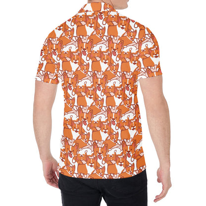 Cute Corgi Pattern Print Men's Shirt