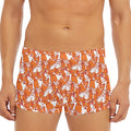 Cute Corgi Pattern Print Men's Short Boxer Briefs
