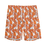 Cute Corgi Pattern Print Men's Sports Shorts