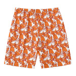 Cute Corgi Pattern Print Men's Swim Trunks