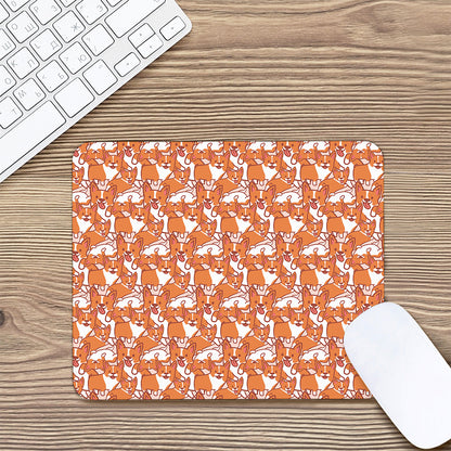 Cute Corgi Pattern Print Mouse Pad