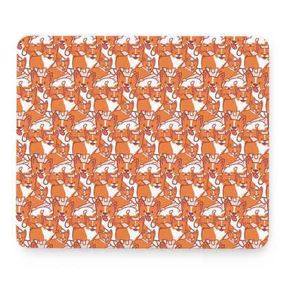 Cute Corgi Pattern Print Mouse Pad